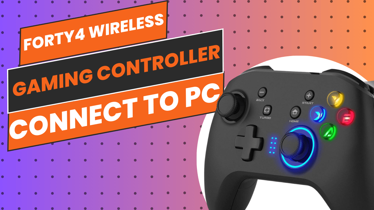 Forty4 Wireless Gaming Controller How to Connect To PC