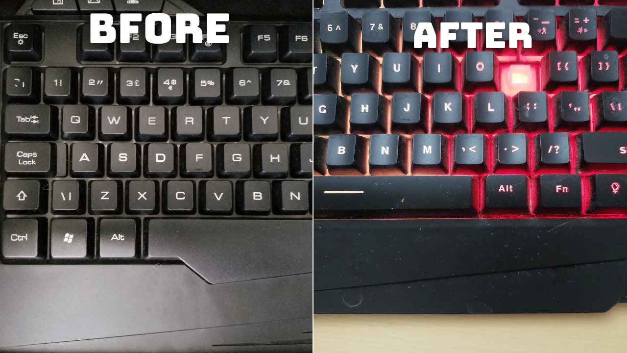 skytech gaming keyboard light settings