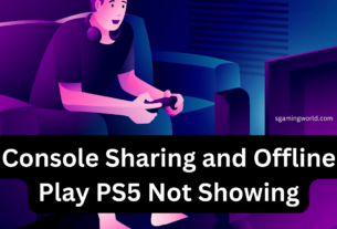 Console Sharing and Offline Play PS5 Not Showing