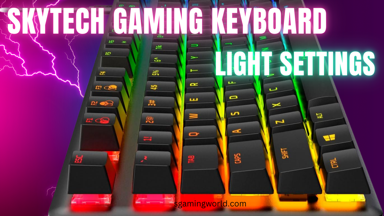 skytech gaming keyboard light settings